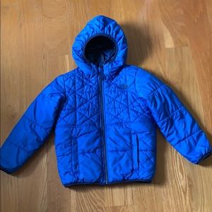 The North Face Boy Puffy Jacket Reversible size 6